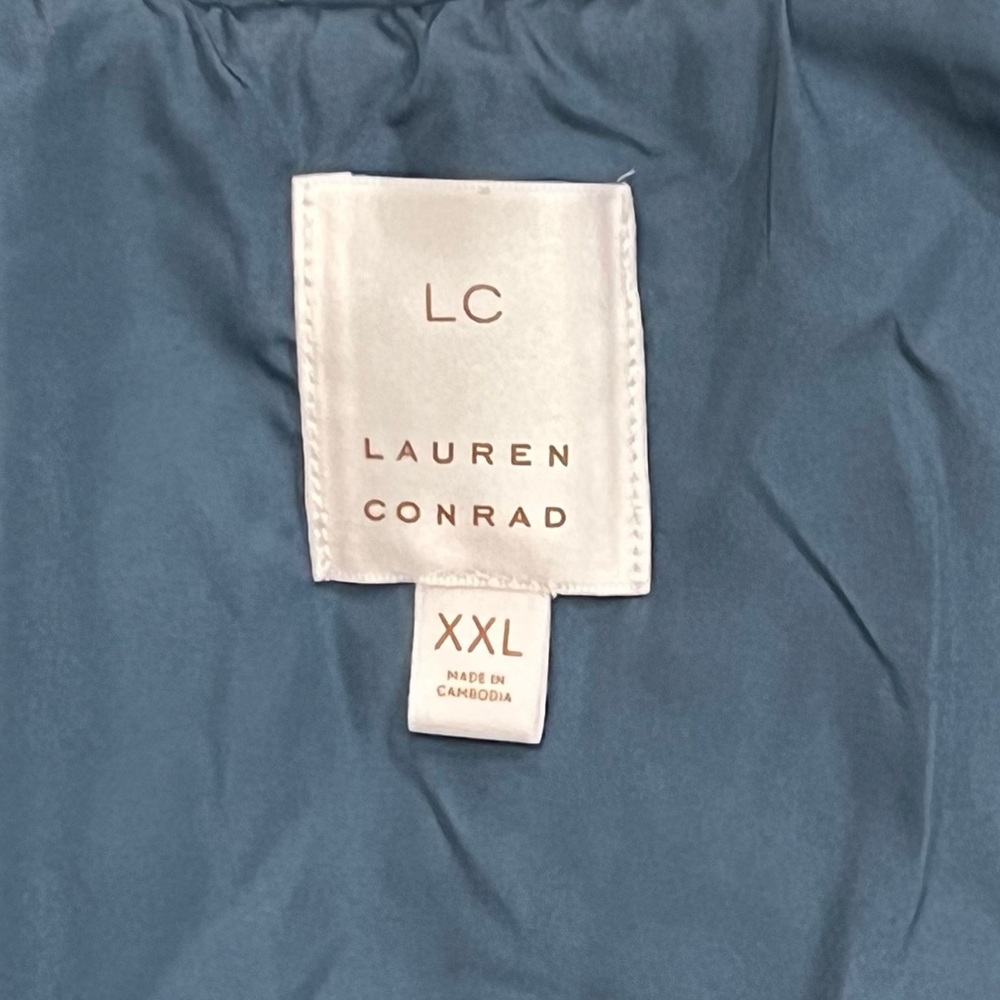 Lauren Conrad Quilted Jacket in Rendez Blue NWT Size XXL - Picture 11 of 15